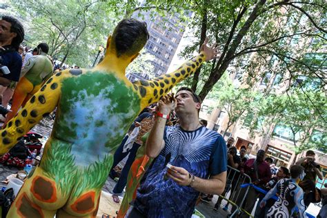 nyc bodypainting day|bo attwood body painting day.